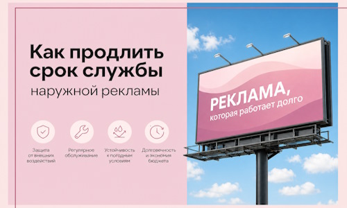 Как продлить срок службы наружной рекламы в  Пензе