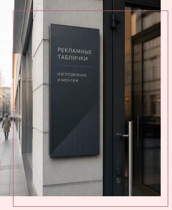 Рекламные таблички в Пензе по цене от 4619 р. | Аванза-Пнз
