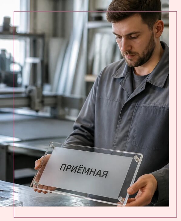 Таблички из оргстекла на заказ в Пензе от 4003 р. | Аванза-Пнз