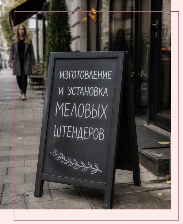 Меловые штендеры в Пензе по цене от 6672 р. | Аванза-Пнз